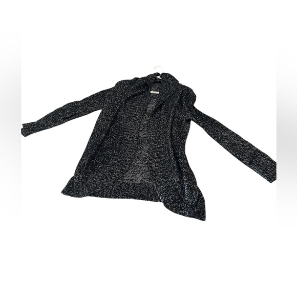 Merona Women’s Long Sleeve Cardigan Sweater jacket Knit black/ white - Picture 3 of 17